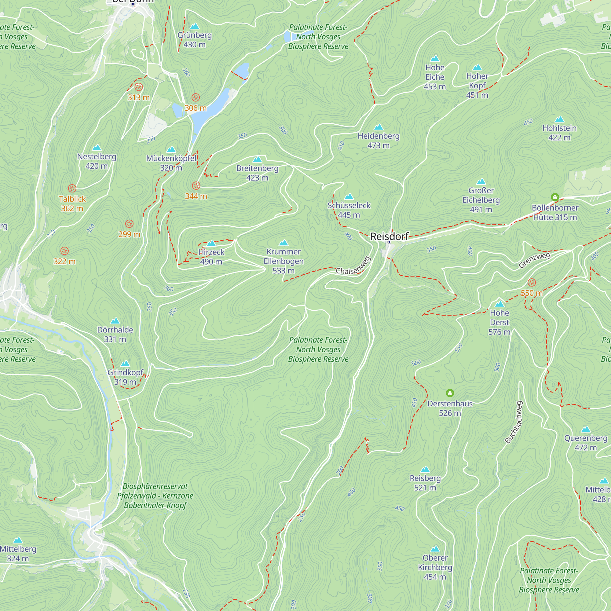 Pfälzerhütte map