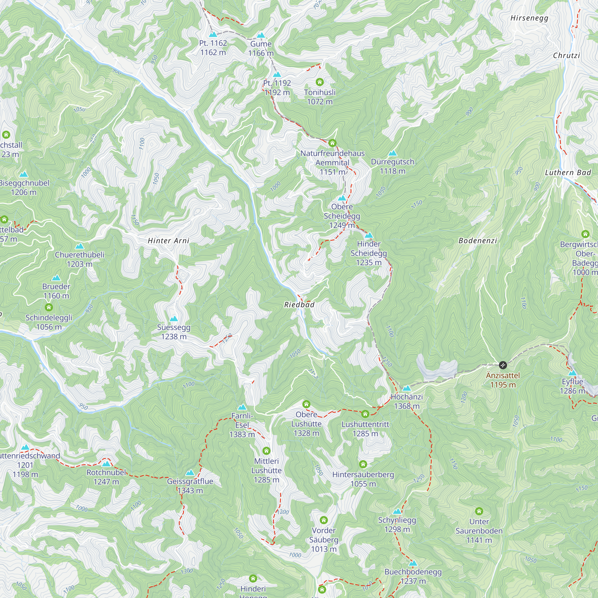 Restaurant Riedbad map