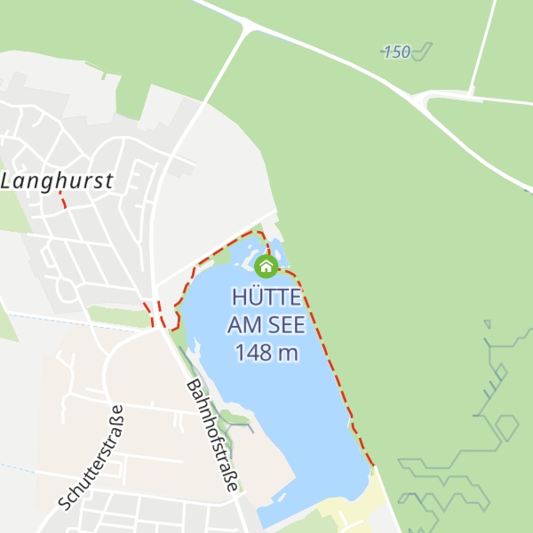Map of HÜTTE AM SEE