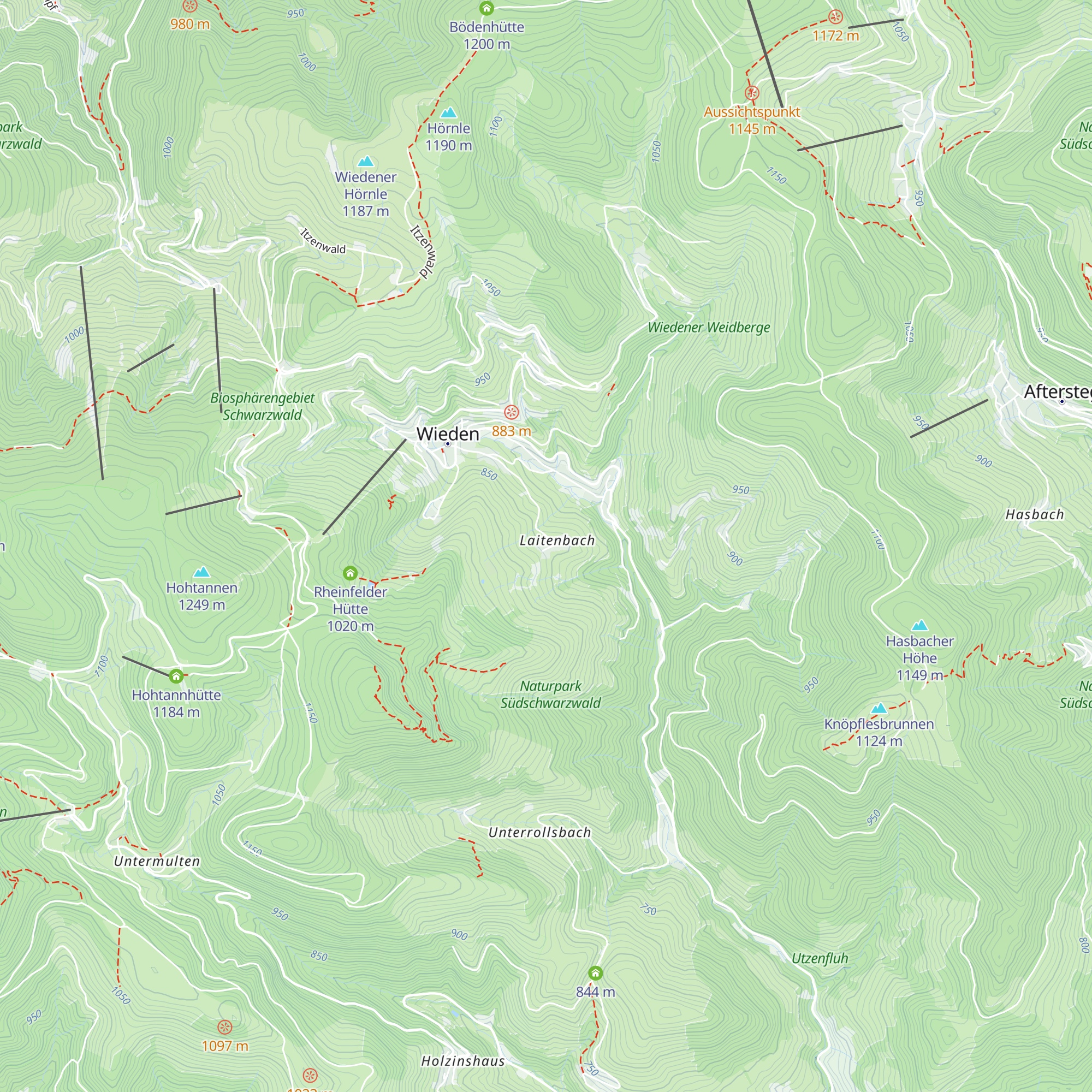 Schwarzwaldhütte map