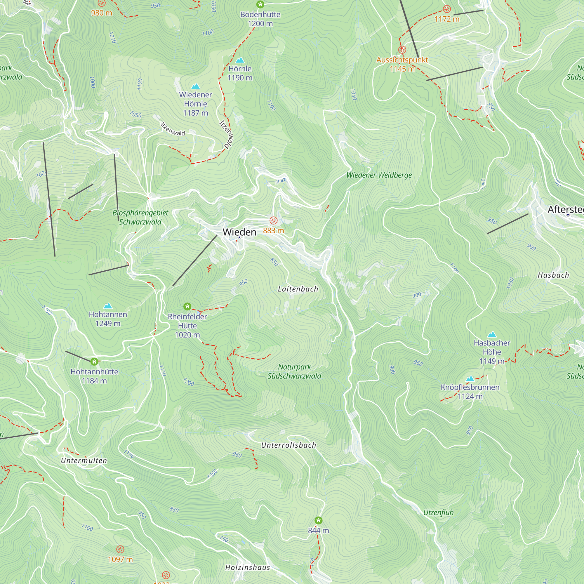 Schwarzwaldhütte map