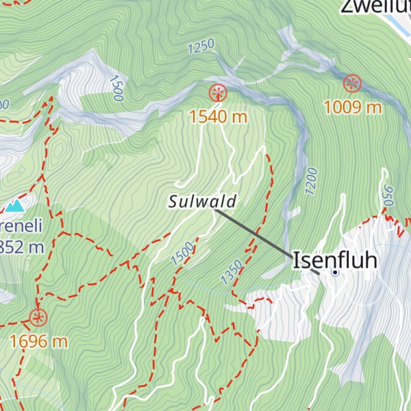 Map of Sulwald-Stübli