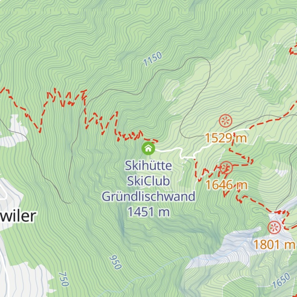 Map of Skihütte SkiClub Gründlischwand