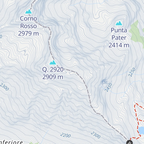 Map of Corno del Pallone