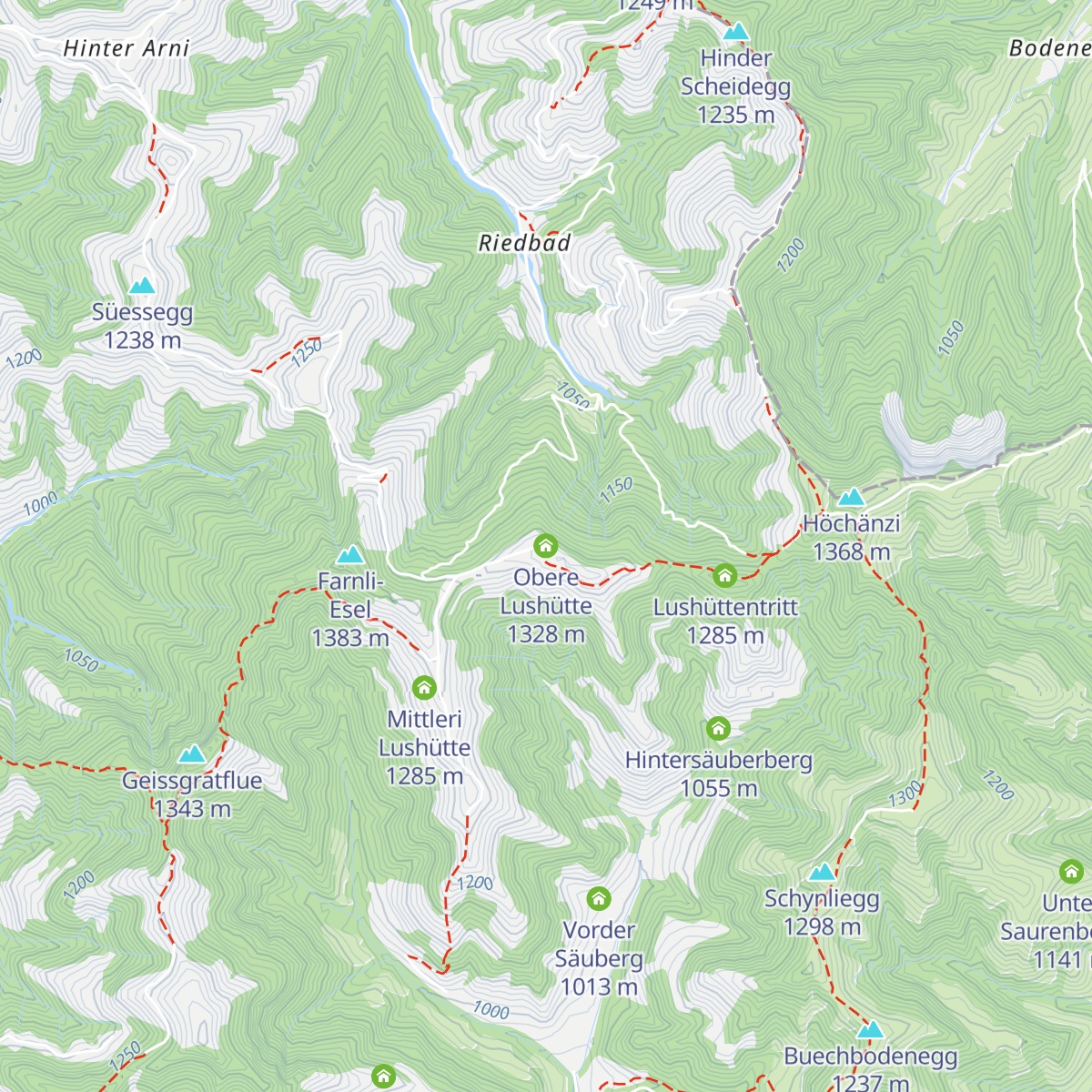 Obere Lushütte map