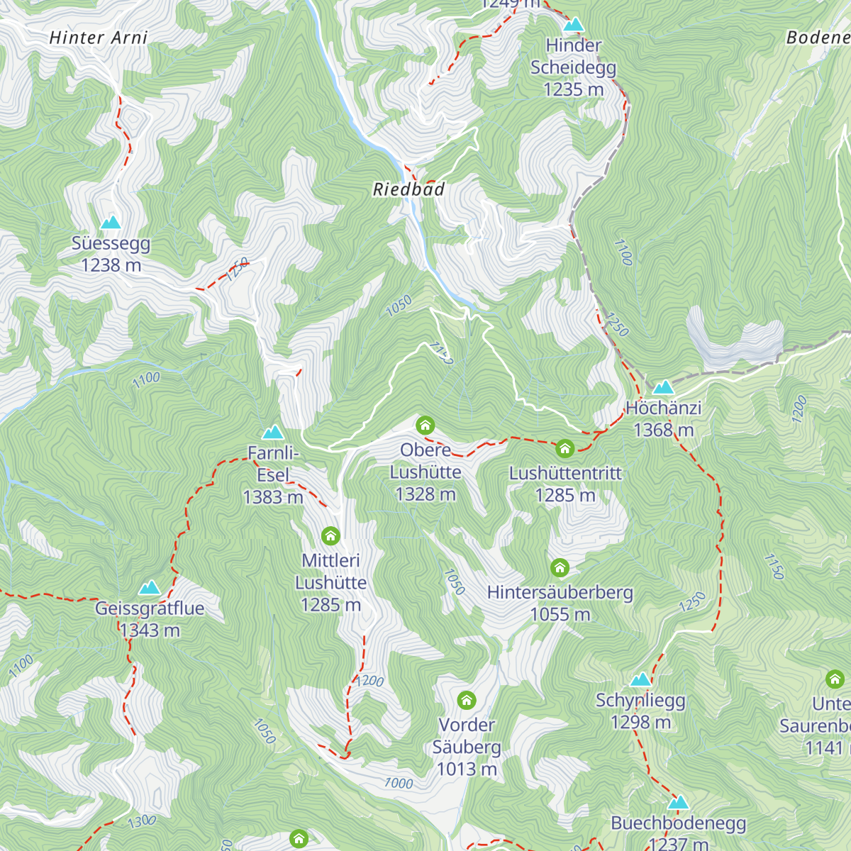 Obere Lushütte map
