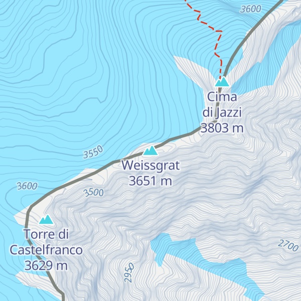 Map of Weissgrat