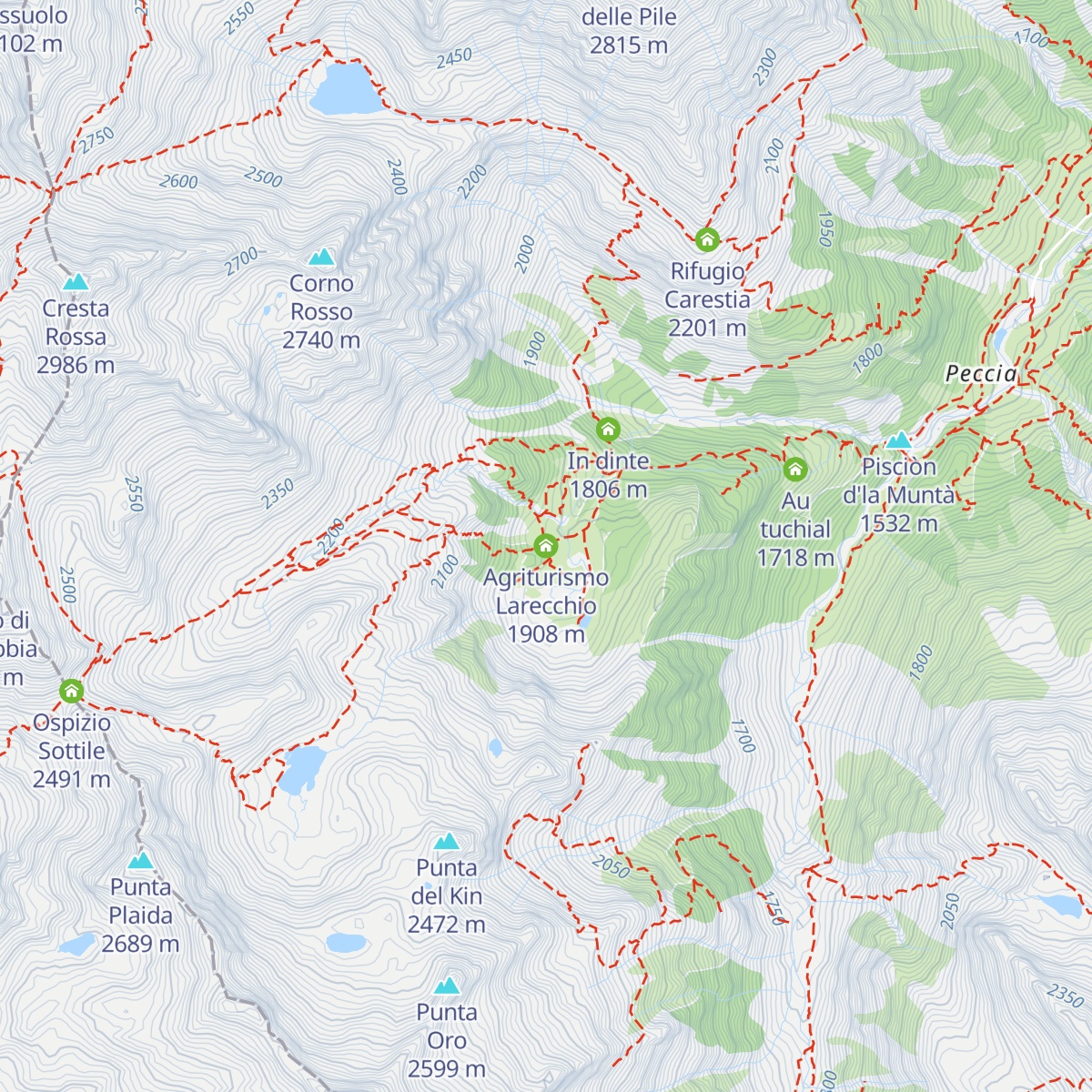 Agriturismo Larecchio map