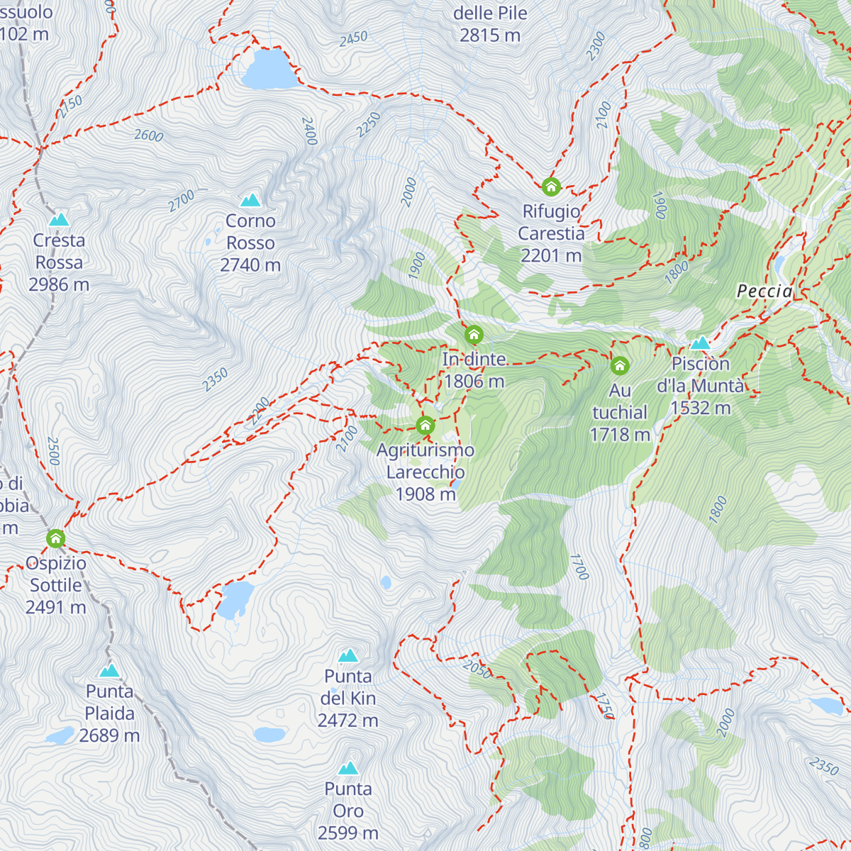 Agriturismo Larecchio map