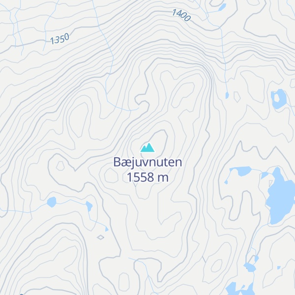 Map of Bæjuvnuten