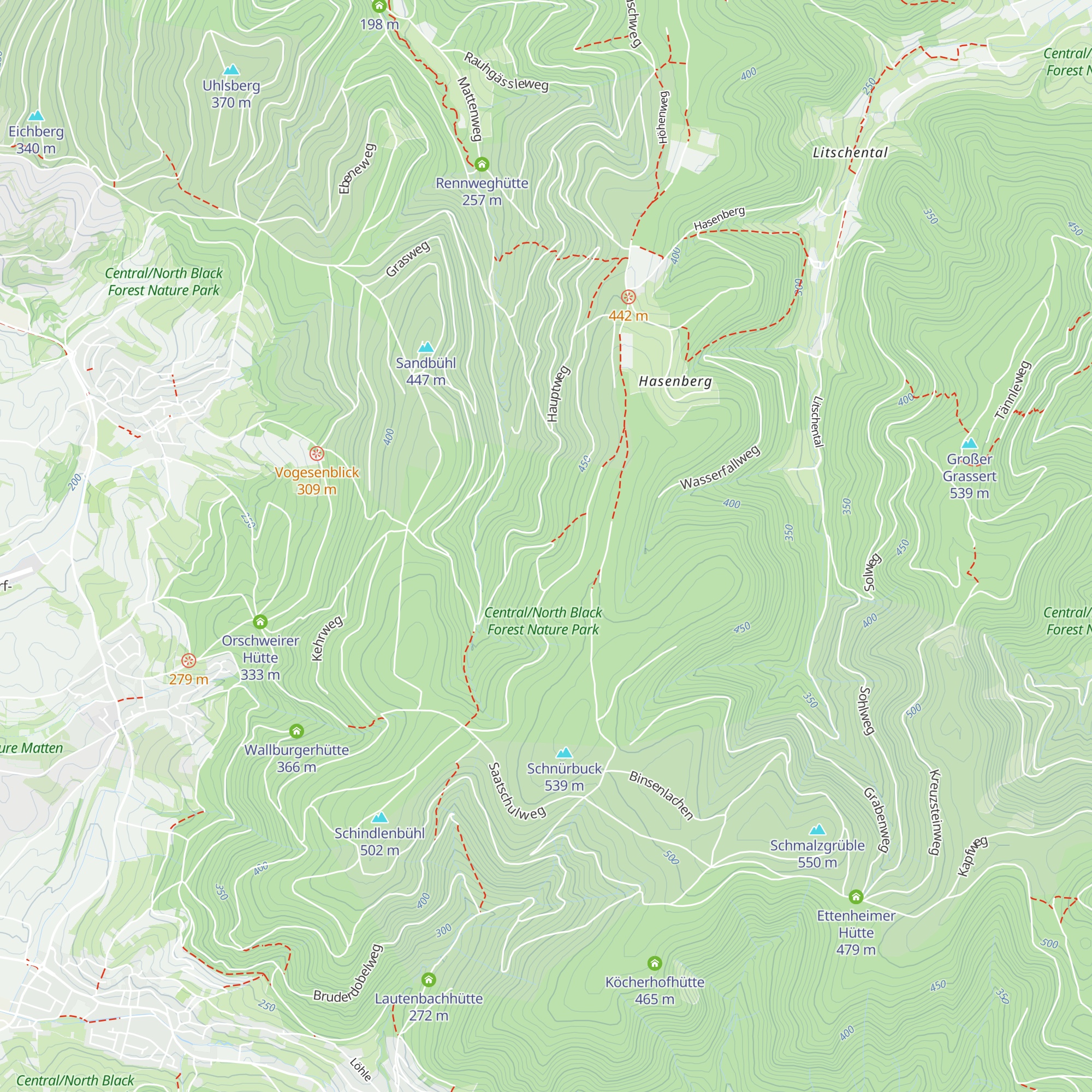 Rennweghütte map