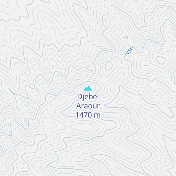 Map of Djebel Araour