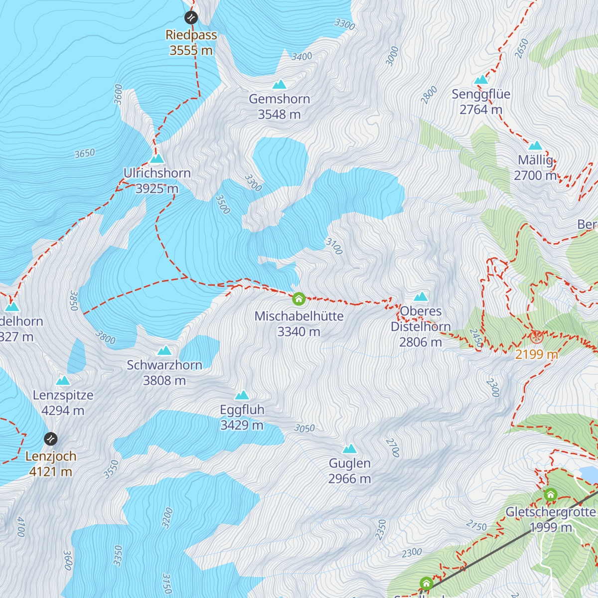 Mischabelhütte map