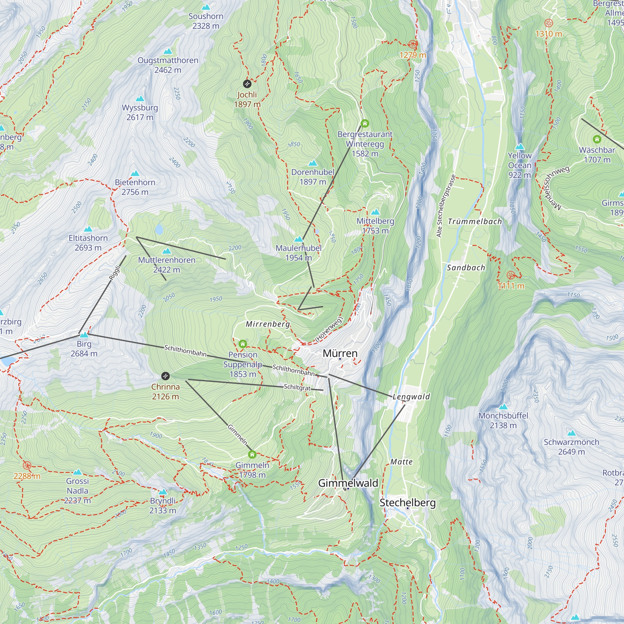 Panorama Restaurant Allmendhubel map