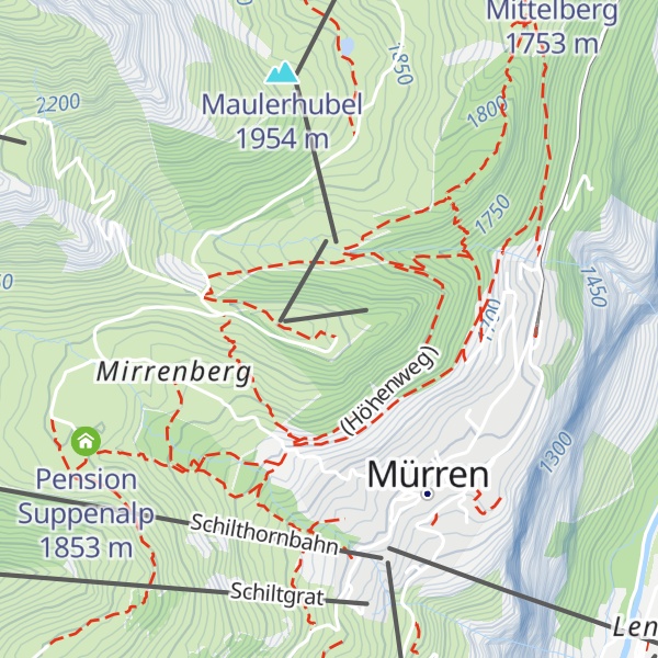 Map of Panorama Restaurant Allmendhubel