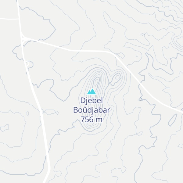 Map of Djebel Boûdjabar