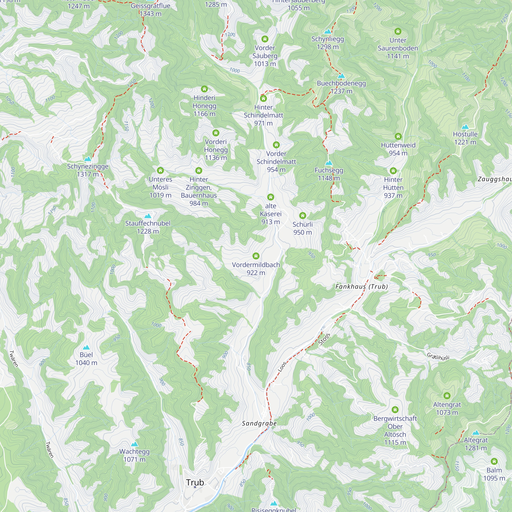 Vordermildbach map