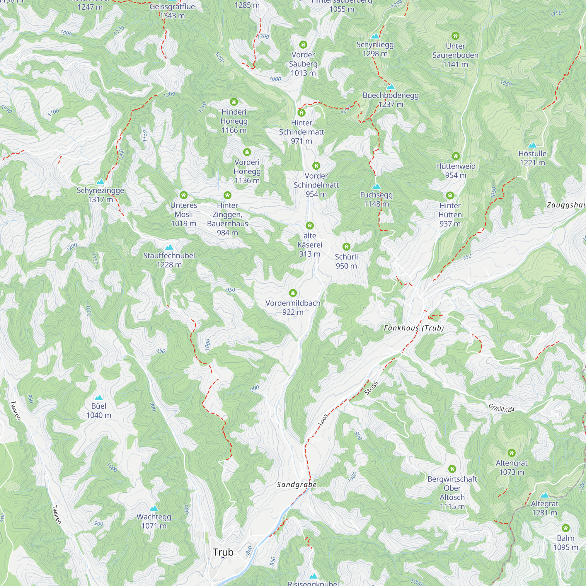 Vordermildbach map