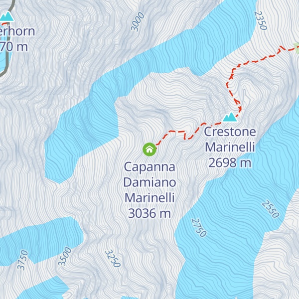 Map of Capanna Damiano Marinelli