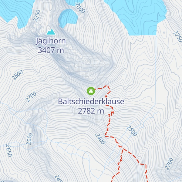 Map of Baltschiederklause