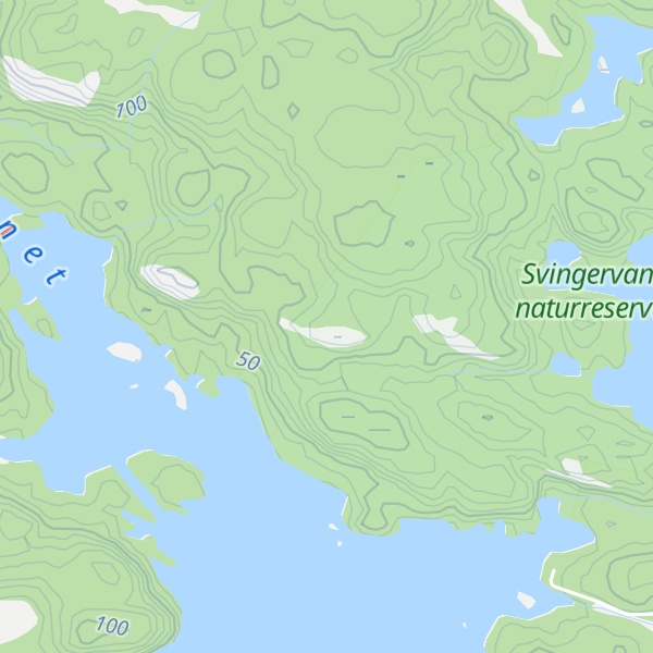 Map of Ramsdalsflatene