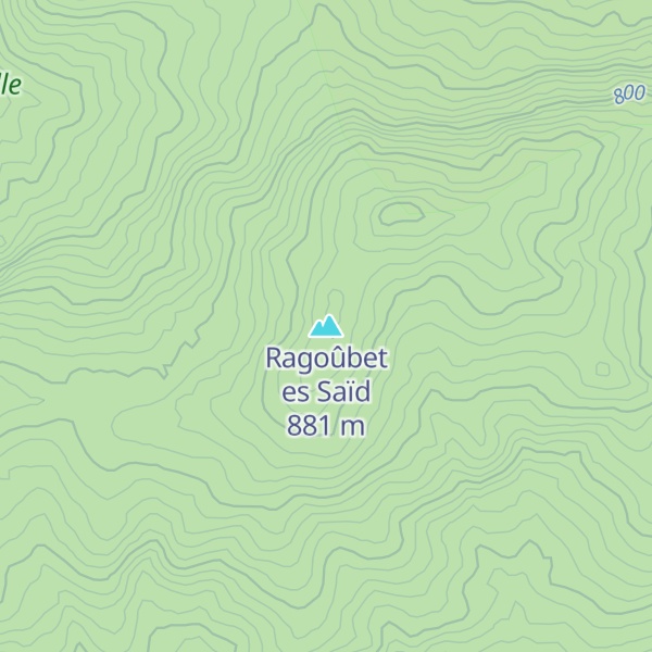 Map of Ragoûbet es Saïd