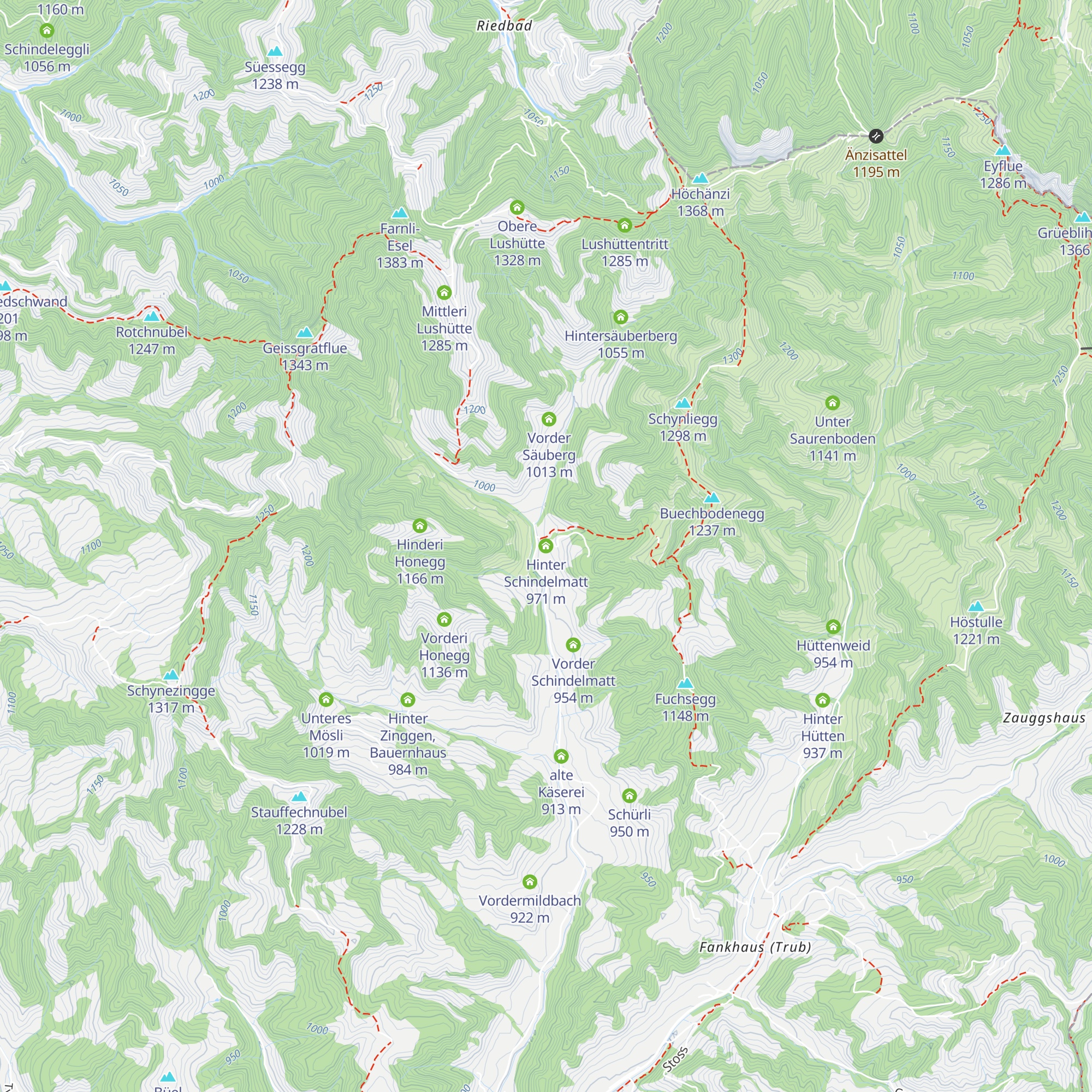 Hinter Schindelmatt map