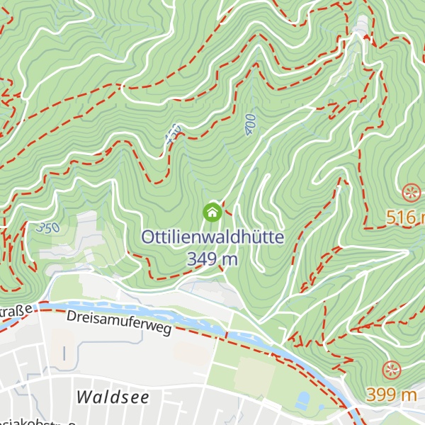 Map of Ottilienwaldhütte