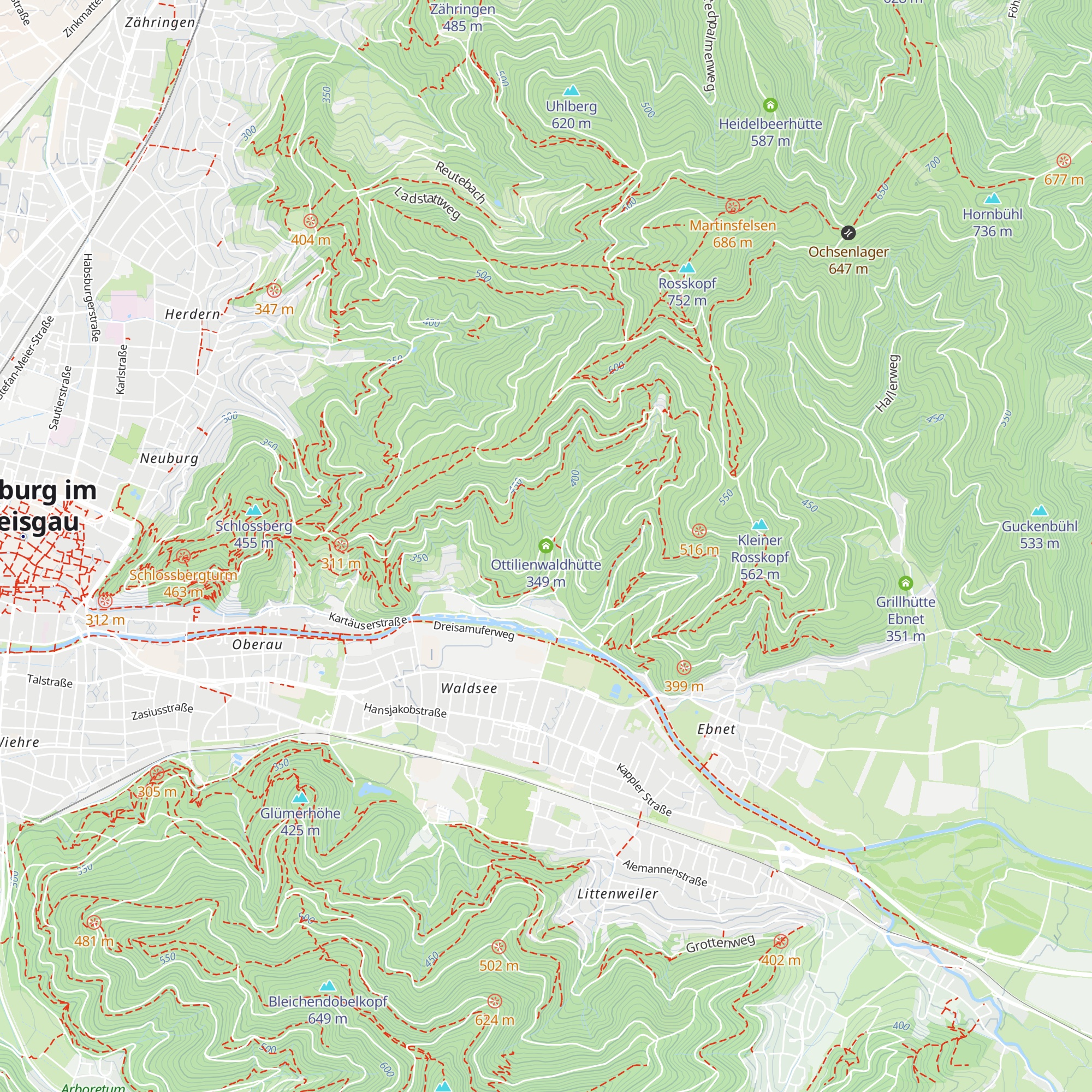 Ottilienwaldhütte map