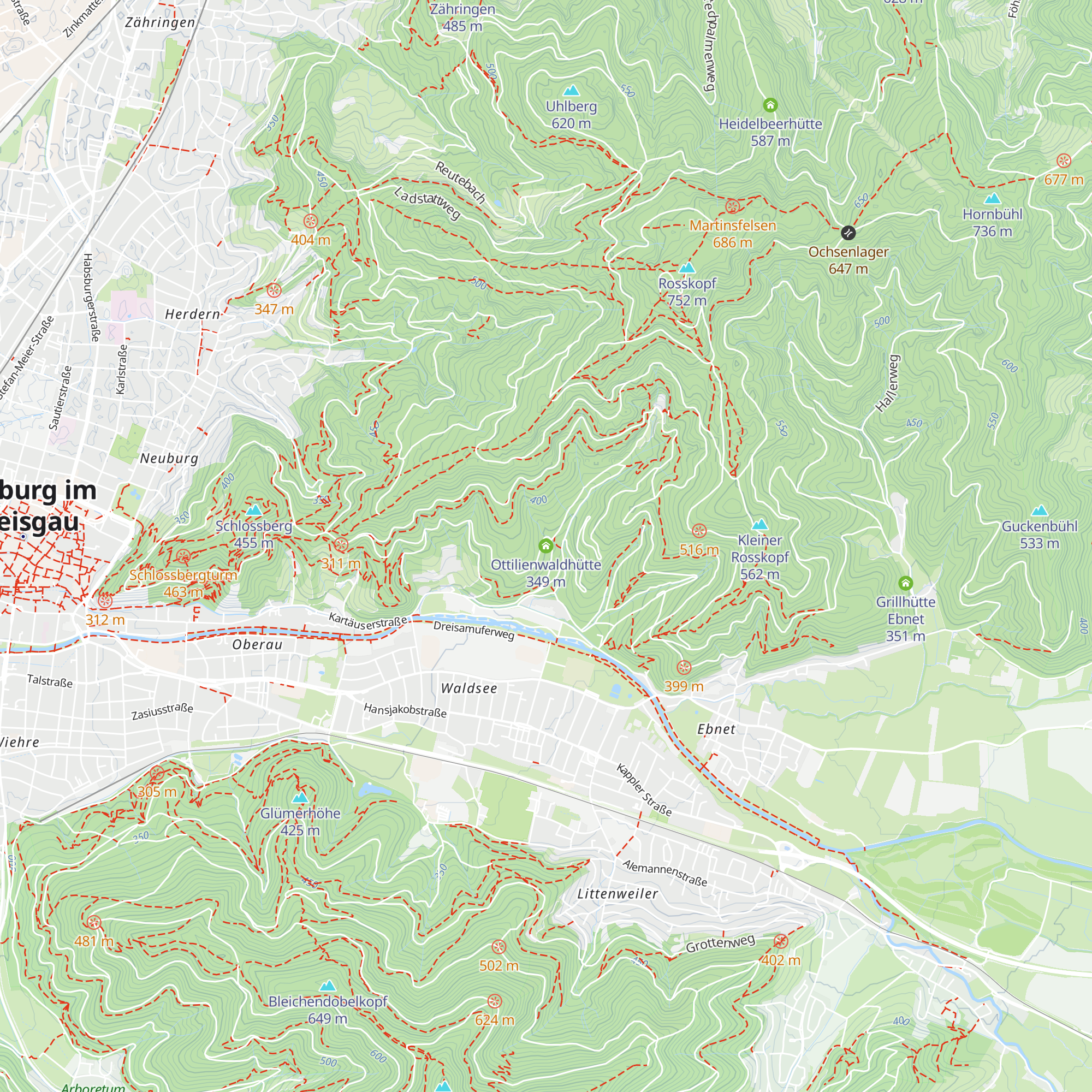 Ottilienwaldhütte map