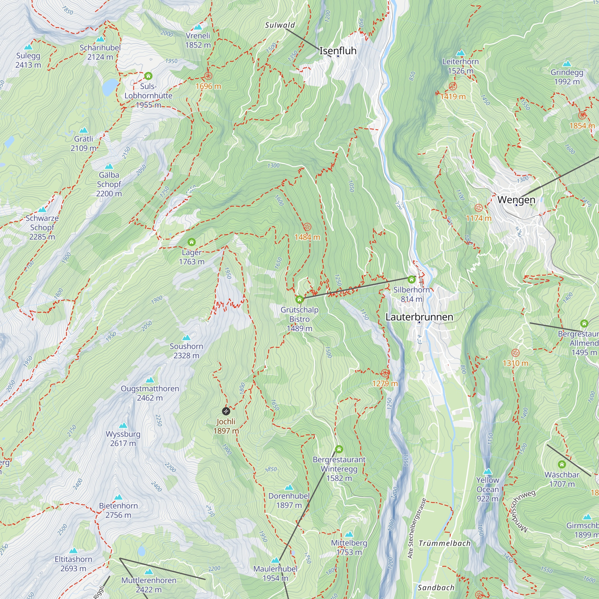 Grütschalp Bistro map