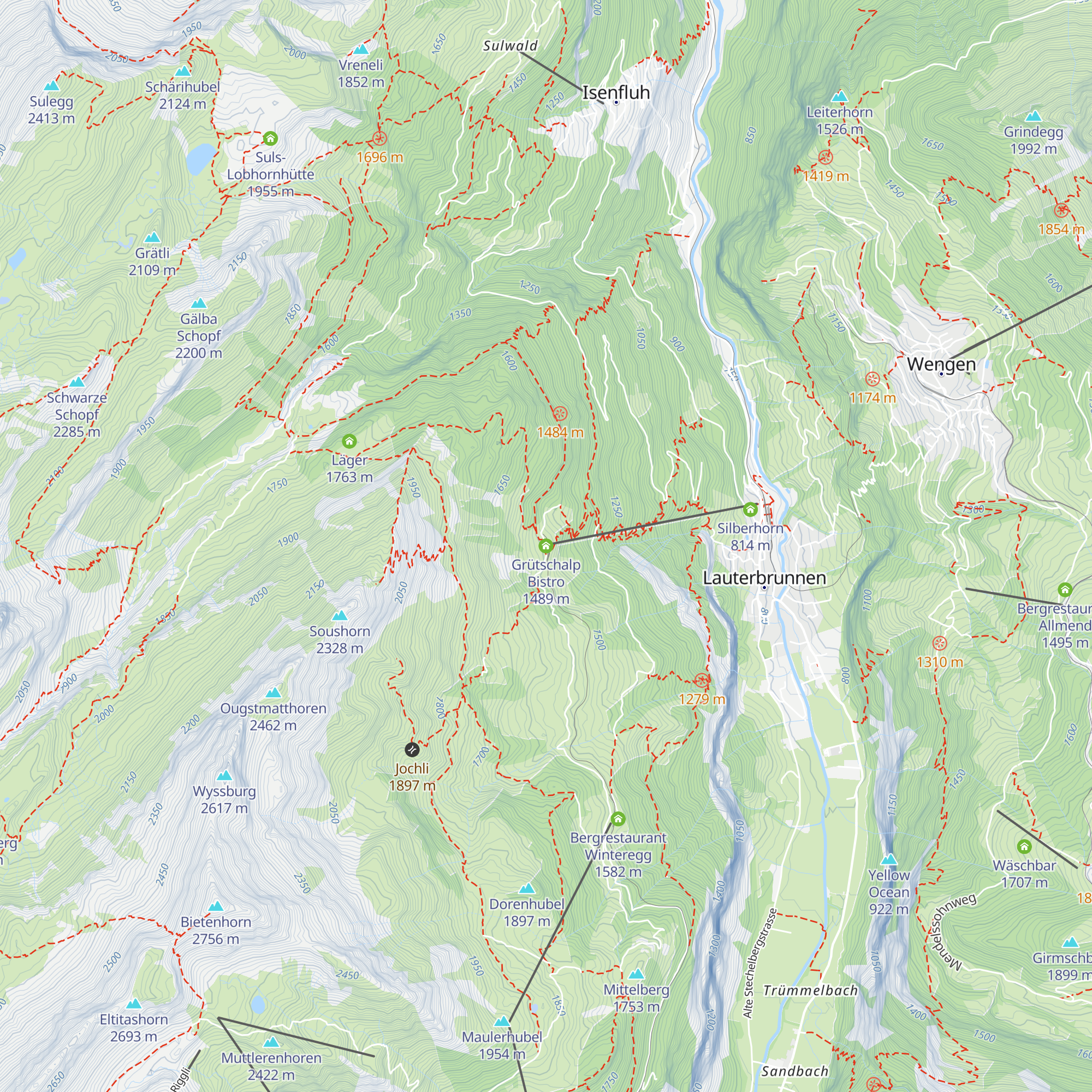 Grütschalp Bistro map
