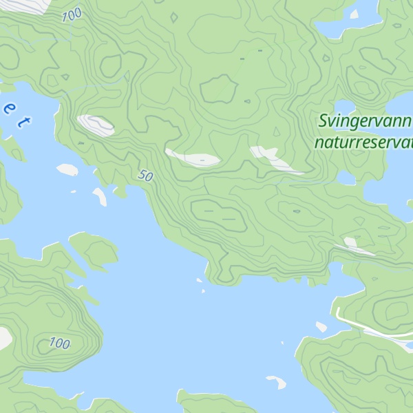 Map of Ramsdalsfjellene