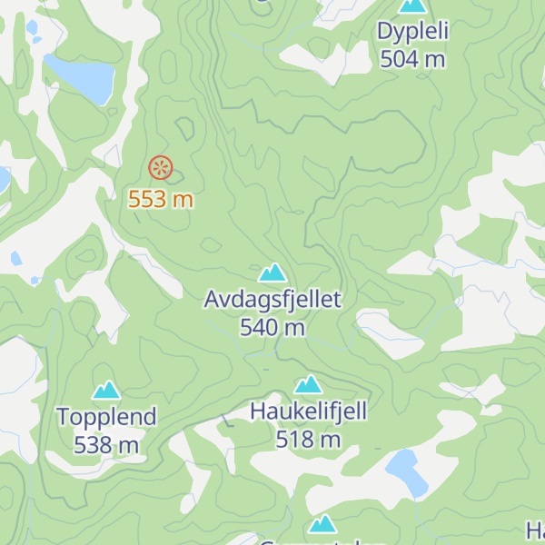 Map of Avdagsfjellet