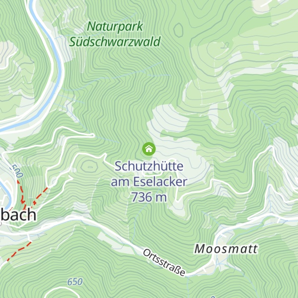 Map of Schutzhütte am Eselacker