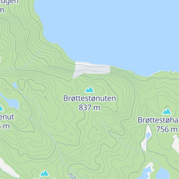 Map of Brøttestønuten