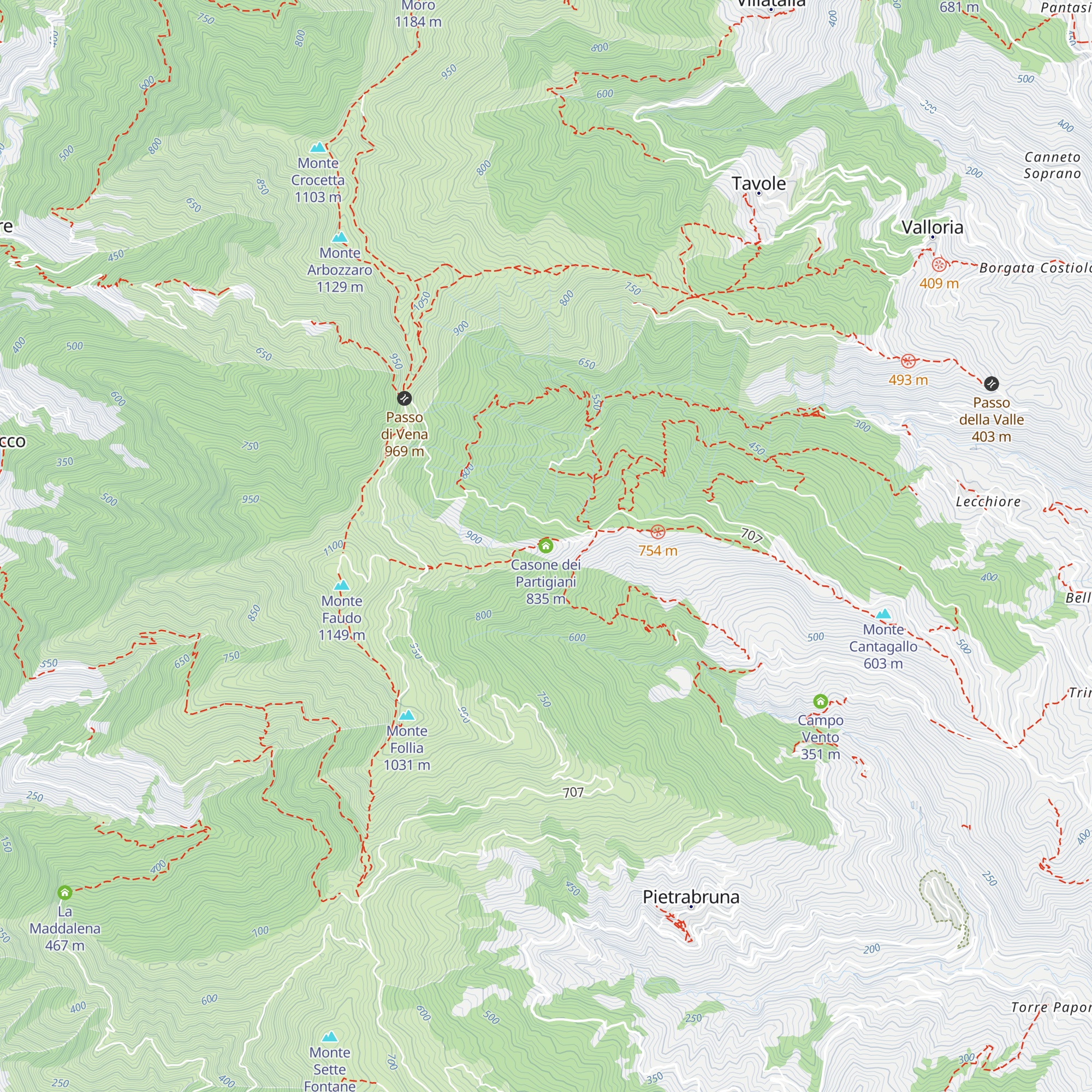 Casone dei Partigiani map