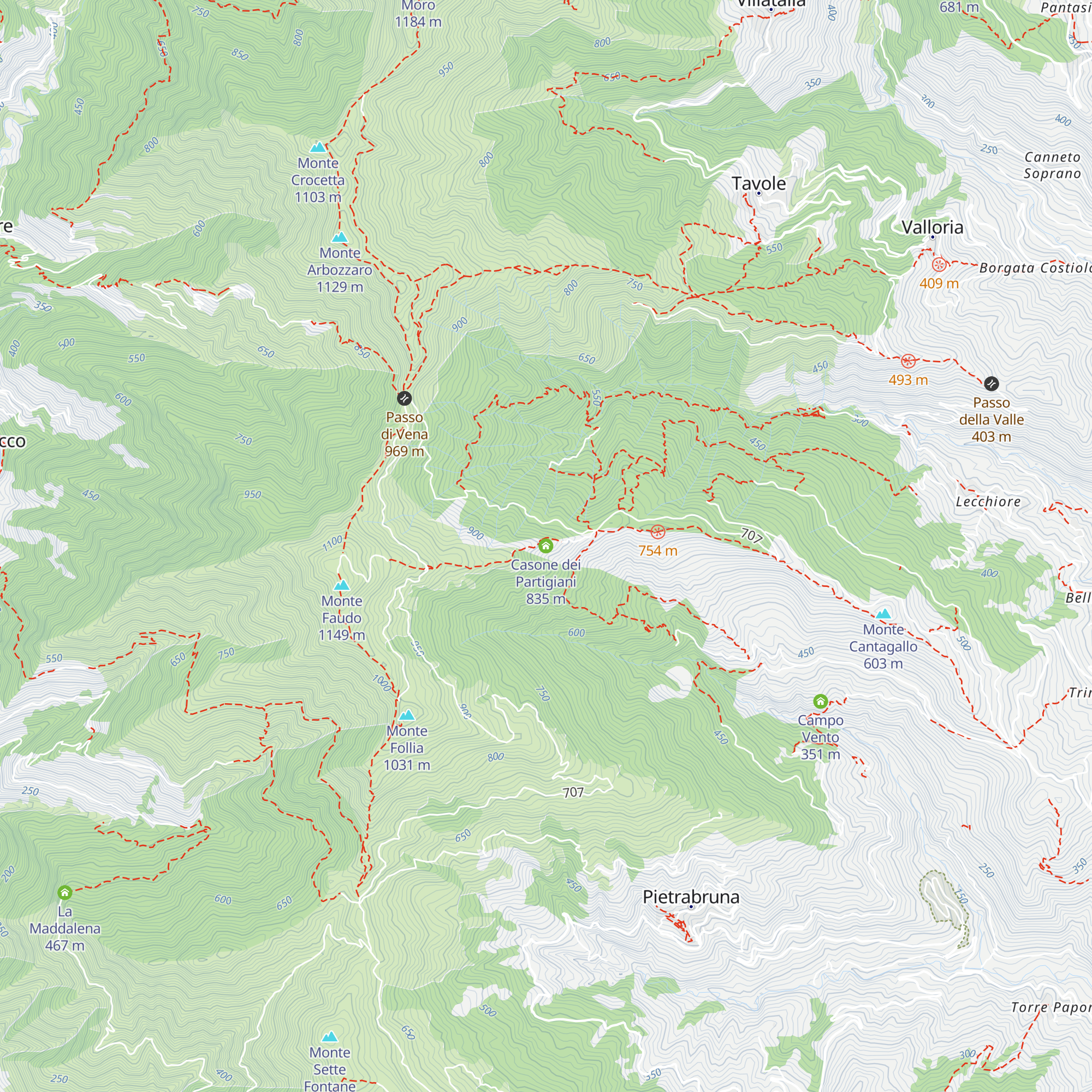 Casone dei Partigiani map