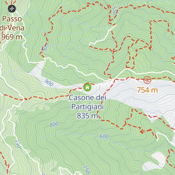 Map of Casone dei Partigiani