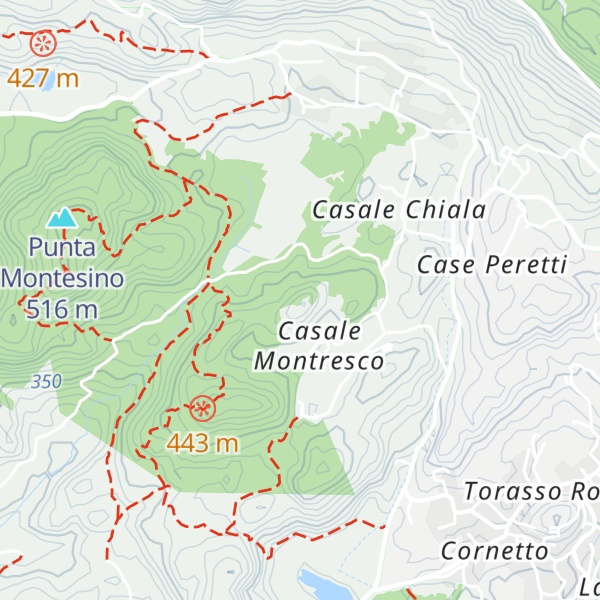 Map of Poggio Montresco