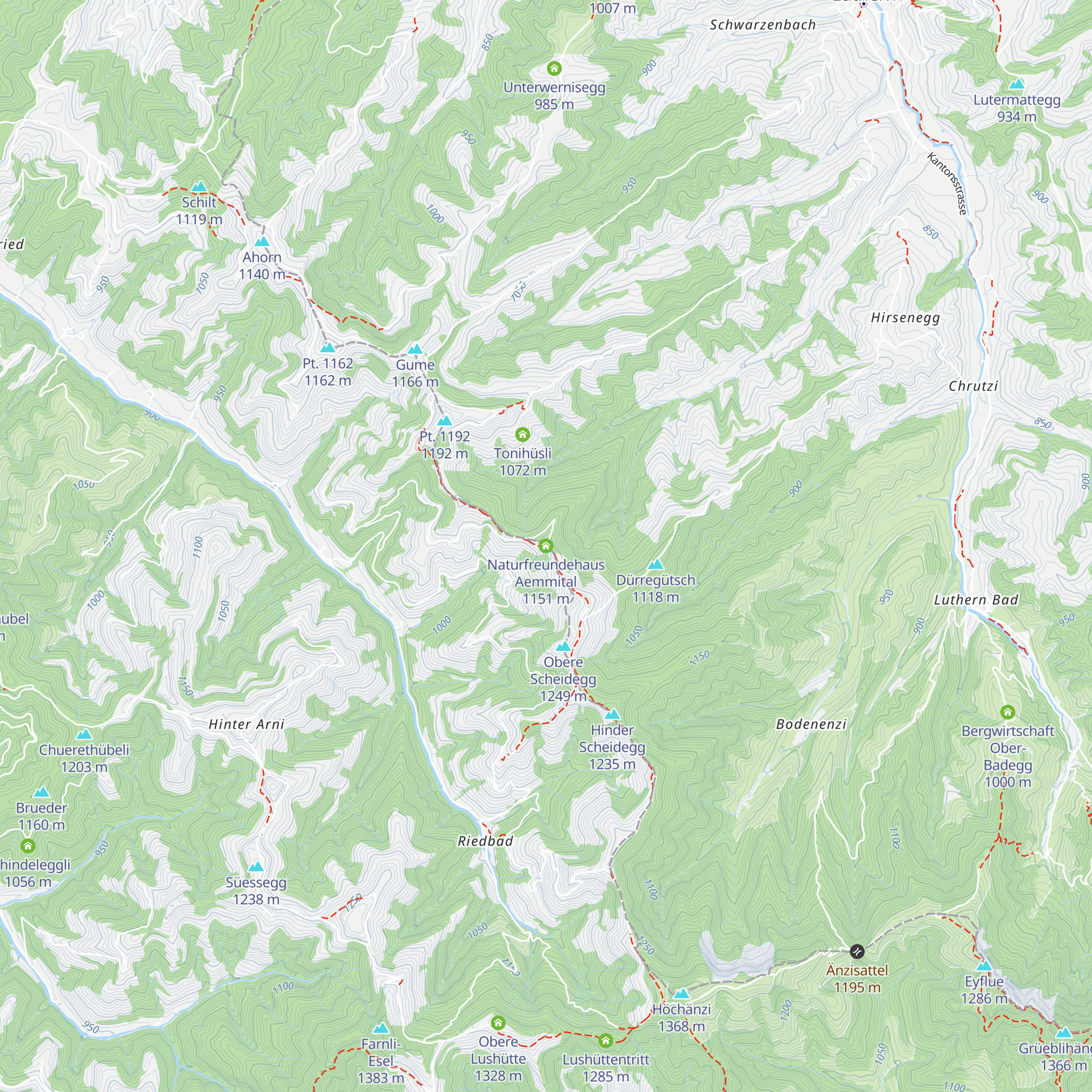 Naturfreundehaus Aemmital map