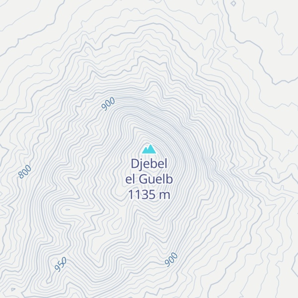 Map of Djebel el Guelb