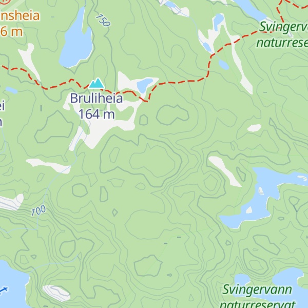 Map of Tormodsfjellene