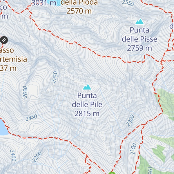 Map of Punta delle Pile
