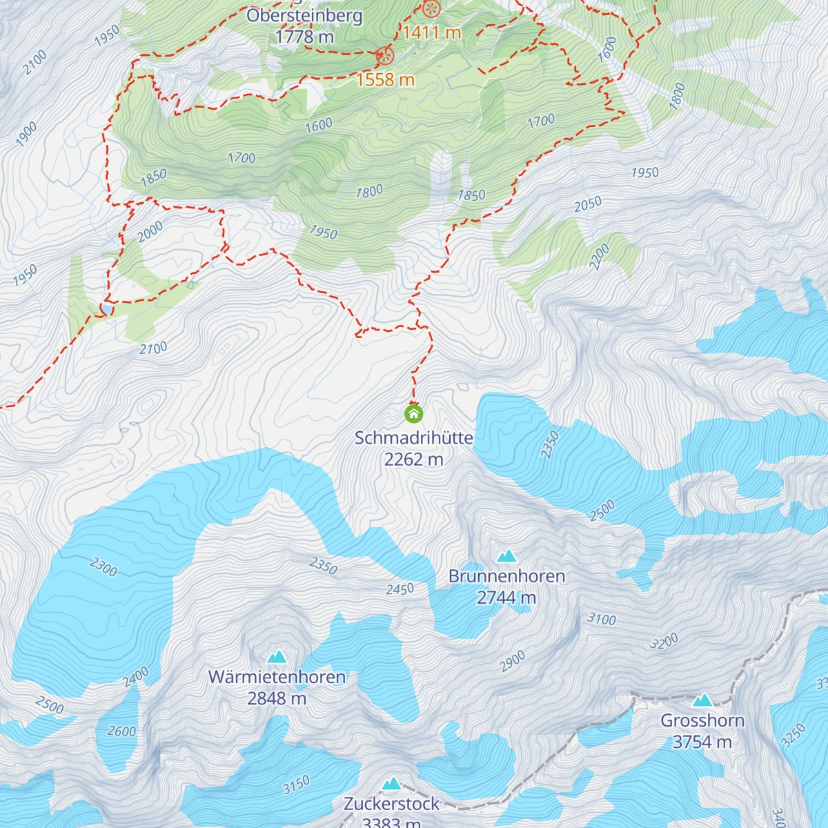 Schmadrihütte map