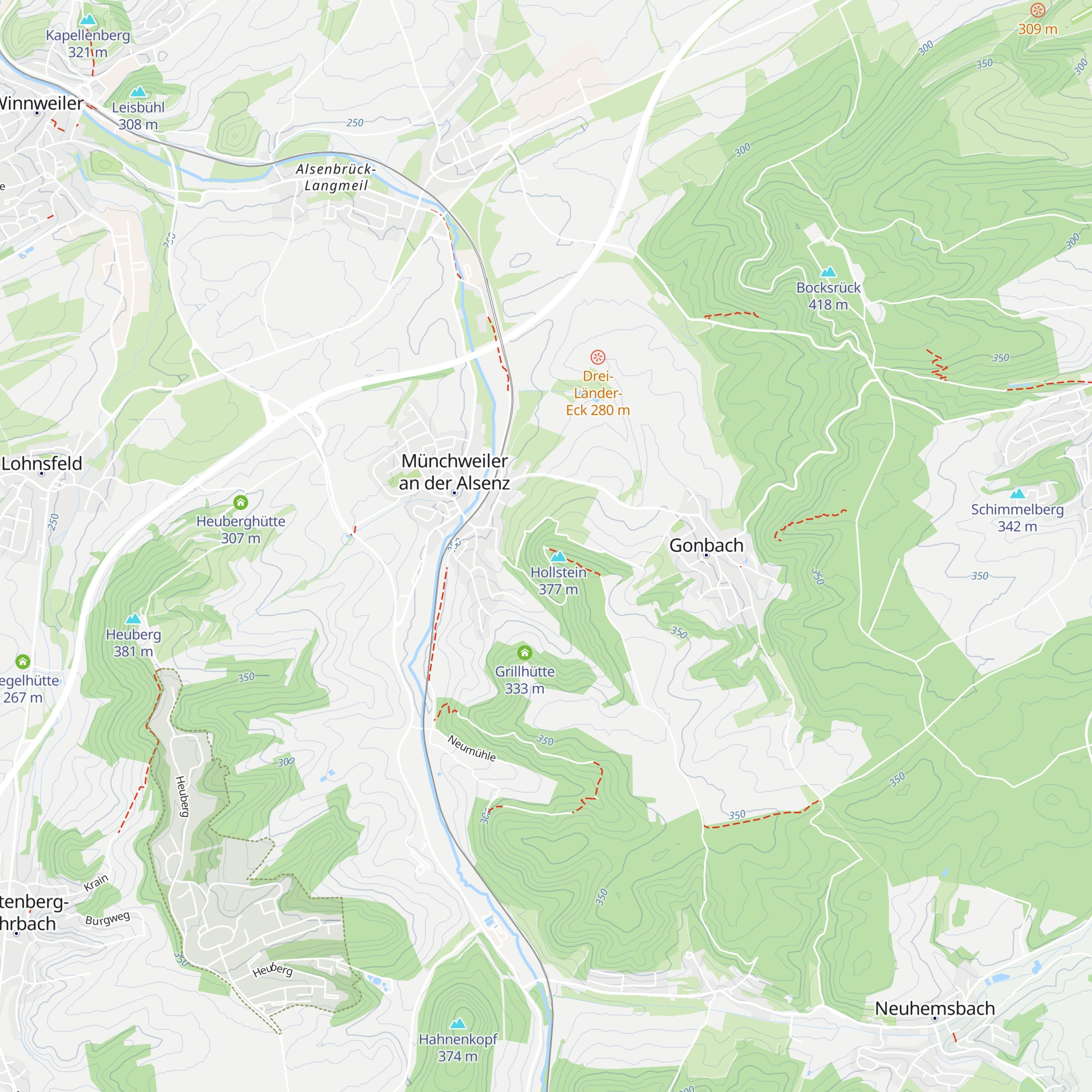 Hohlsteinhütte map