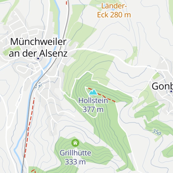 Map of Hohlsteinhütte
