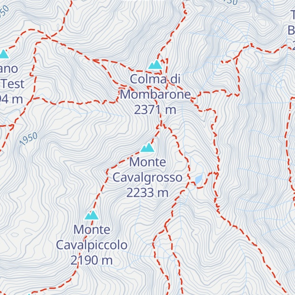 Map of Monte Cavalgrosso