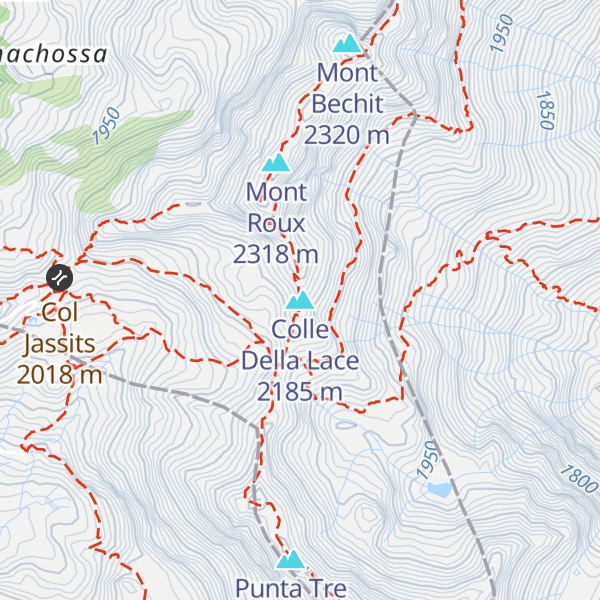 Map of Colle Della Lace