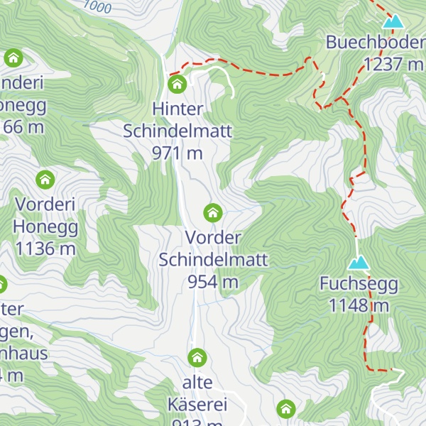 Map of Vorder Schindelmatt